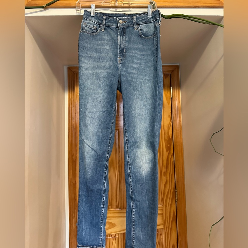 Old Navy Extra High Rise Rockstar Super Skinny Jeans Size 26
